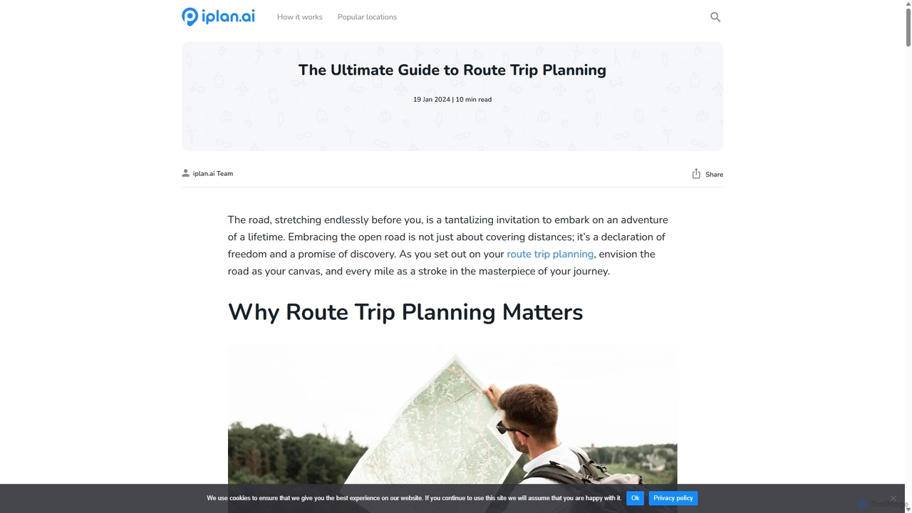 Route Trip Planning Made Easy with iplan.ai 2024 for Iplan.ai