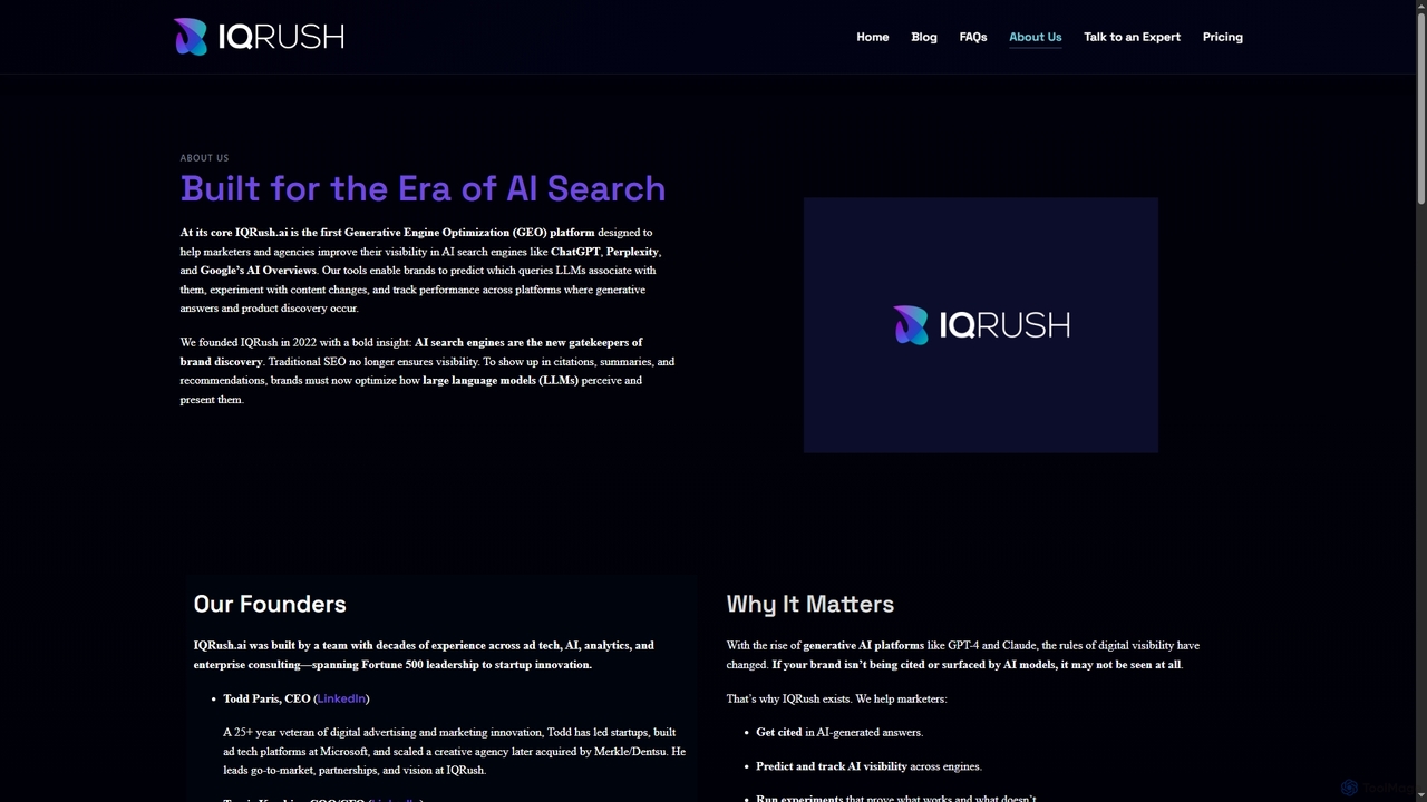 About Us - IQRush.ai for IQRush