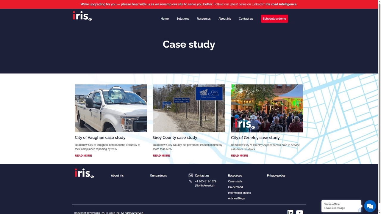 Case study iris roads for Irisradgroup