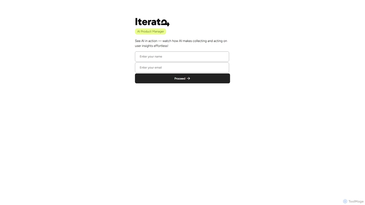 Iterato - Demo - AI Product Manager & Feedback Collection for Iterato