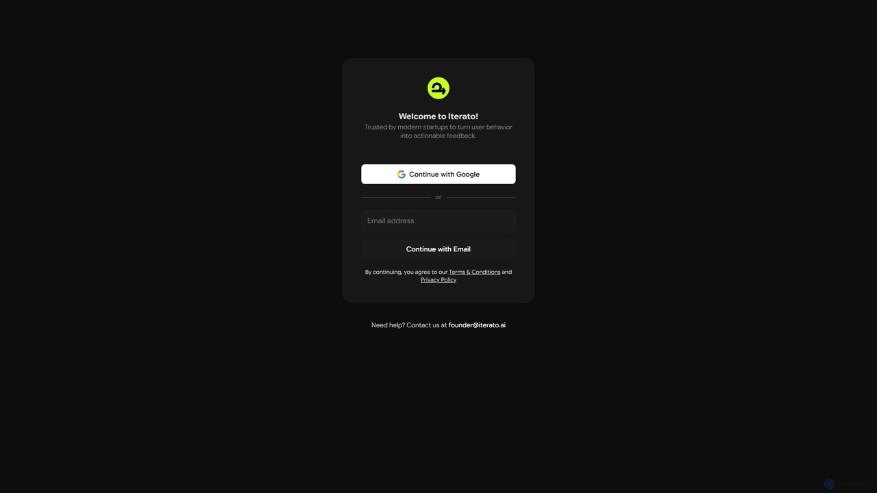Sign in to Iterato | AI-Powered Product Analytics for Iterato