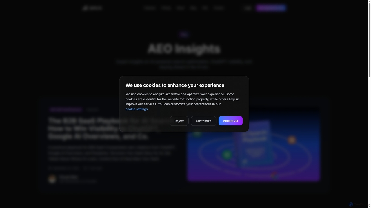 AEO Insights - Answer Engine Optimization Blog | Jarts.io for jarts