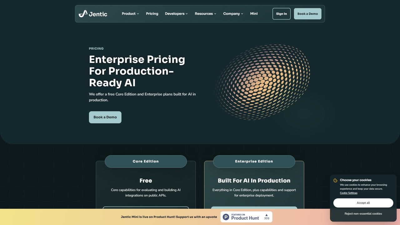 Pricing | Jentic - Plans & Pricing for Jentic