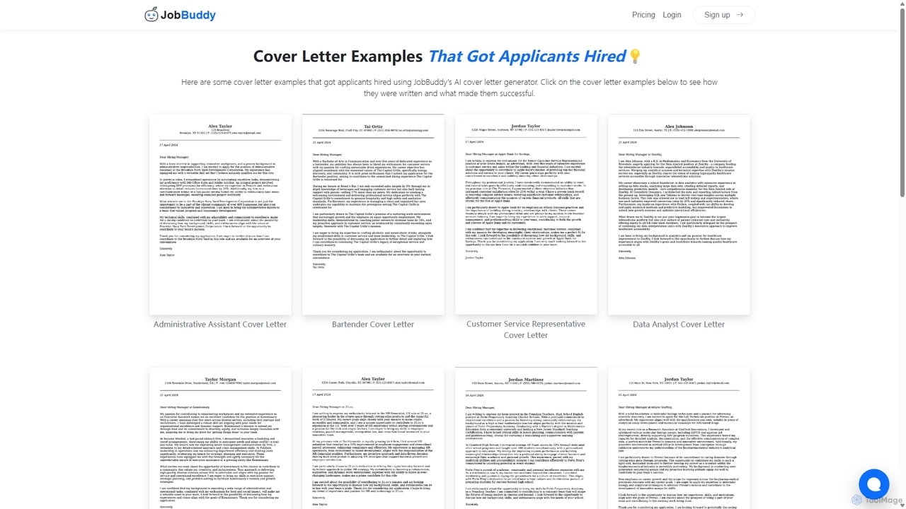 Cover Letter Examples That Get You Noticed - JobBuddy for JobBuddy