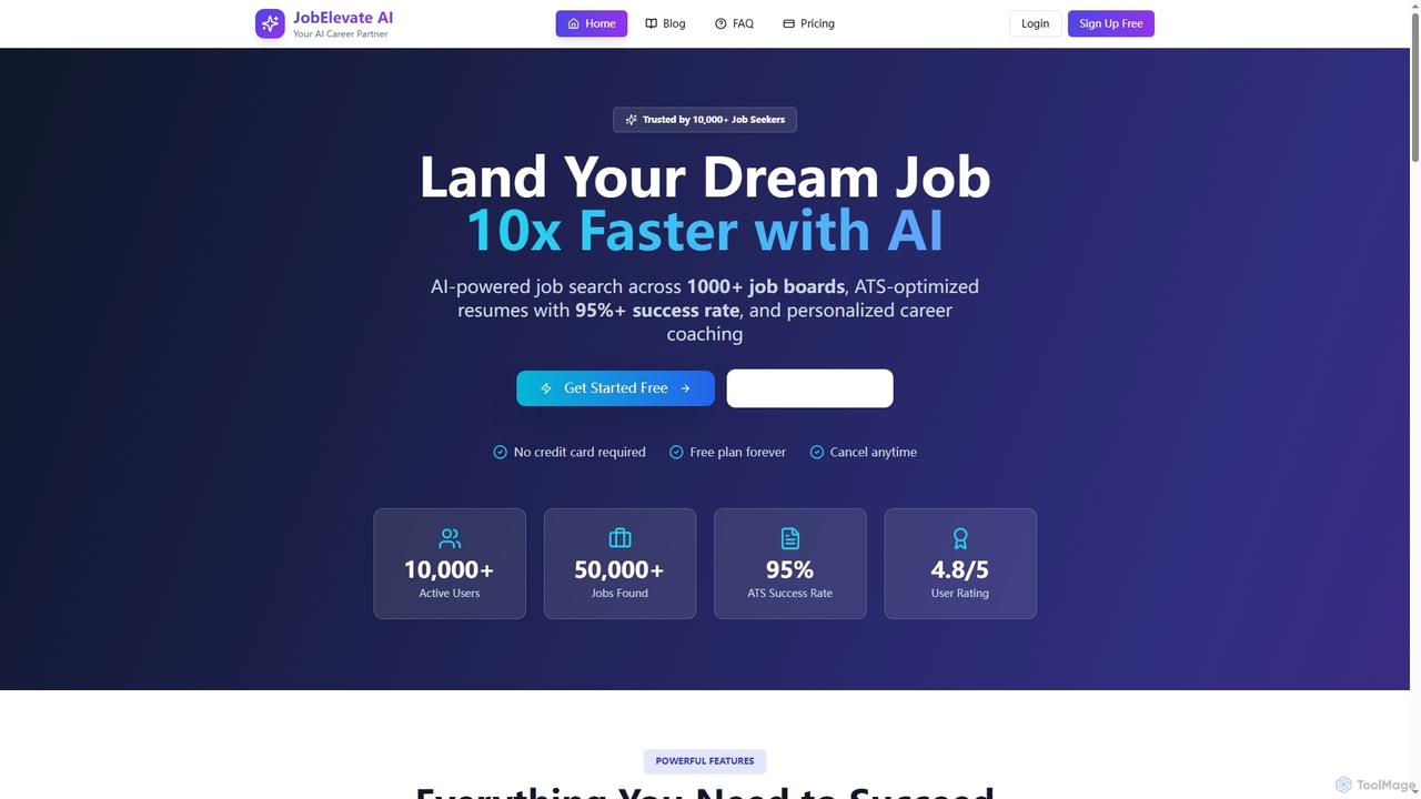 JobElevate AI - #1 AI-Powered Job Search & Resume Optimization Platform | Land Your Dream Job 10x Faster for JobElevate AI