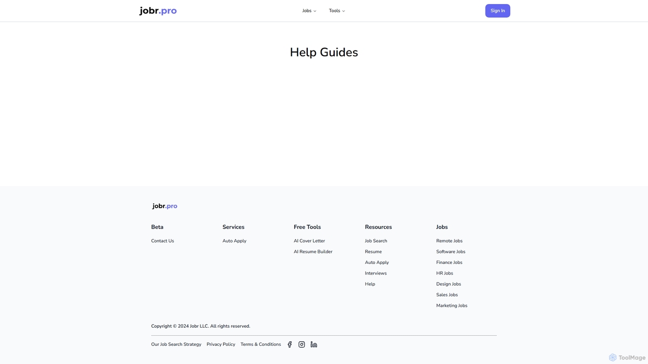 Help Guides for Jobr.pro