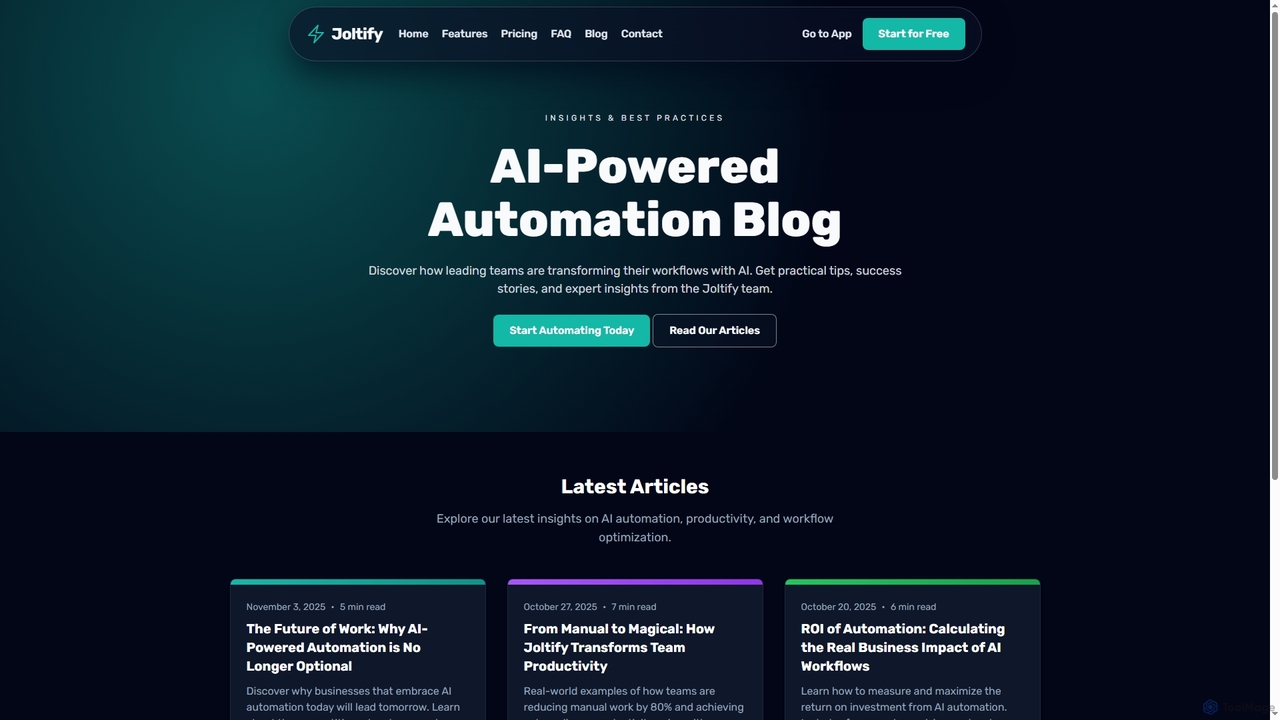 Joltify Blog - AI Automation Insights & Best Practices for Joltify