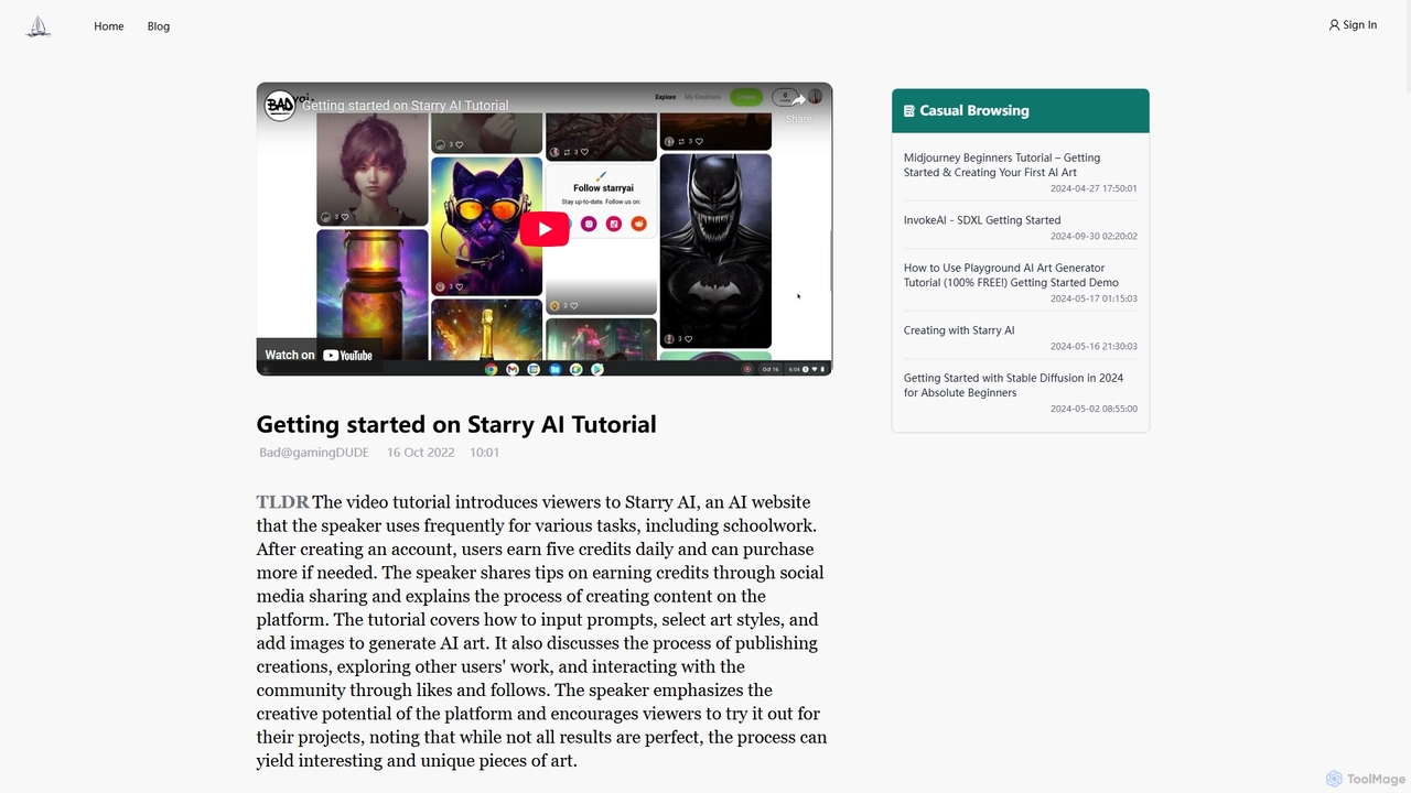 Getting started on Starry AI Tutorial for Journey AI Art Generator