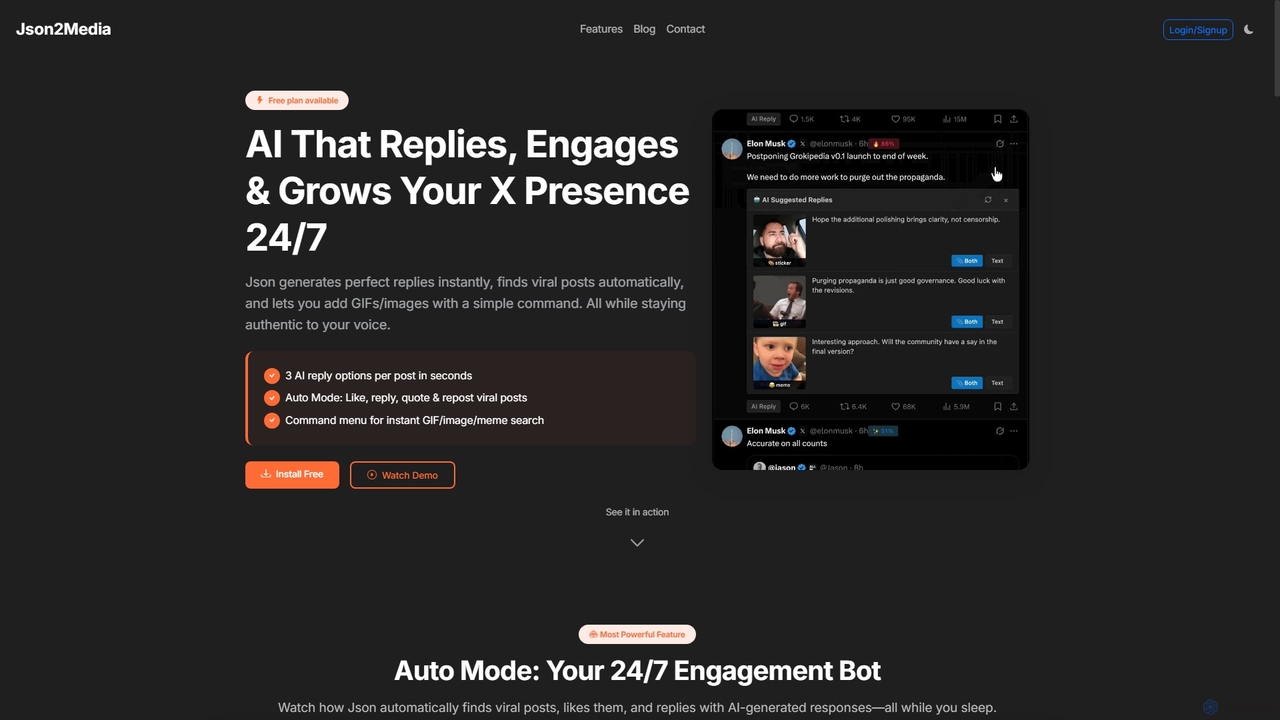 Json2media