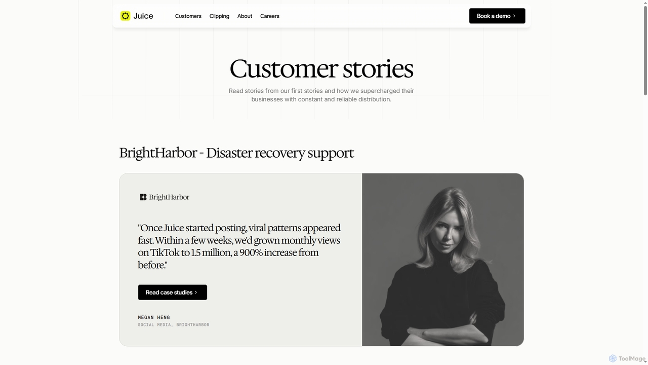 Customer Stories — Juice for Juice