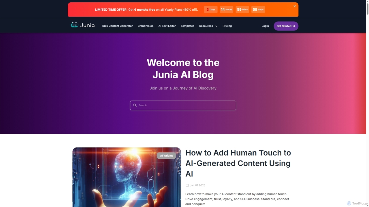 Junia AI Blog - Discover the Power of AI in Content Creation & Marketing for Junia AI