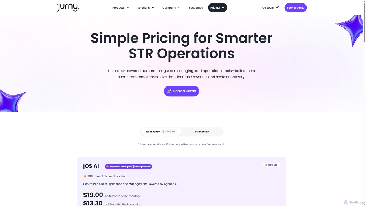 Pricing for Short-Term Rentals | Jurny Plans & Features for Jurny