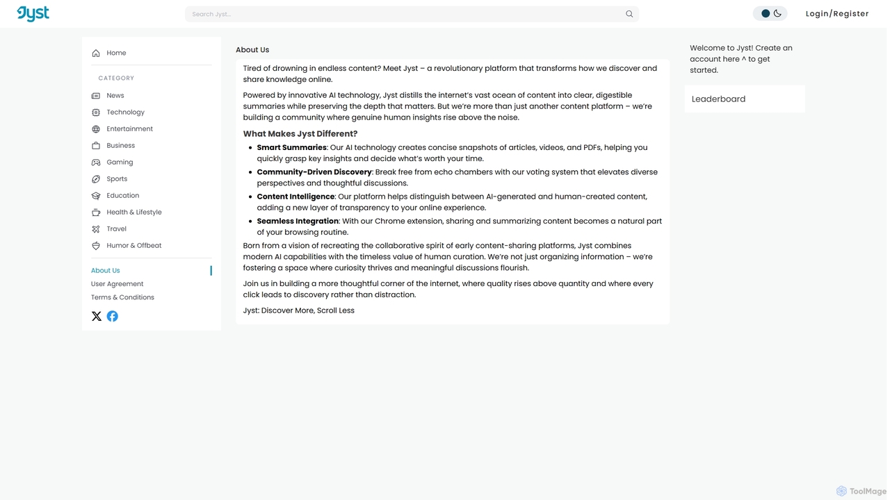 About Jyst for Jyst AI