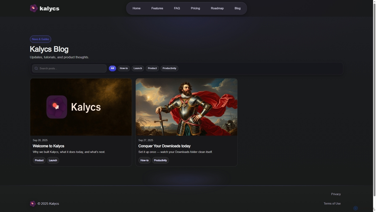 Blog — Kalycs for Kalycs