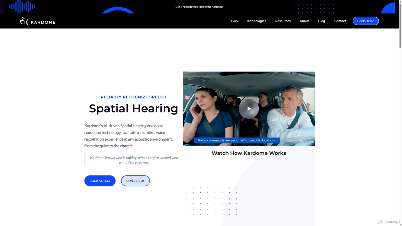 Spatial Hearing for Kardome
