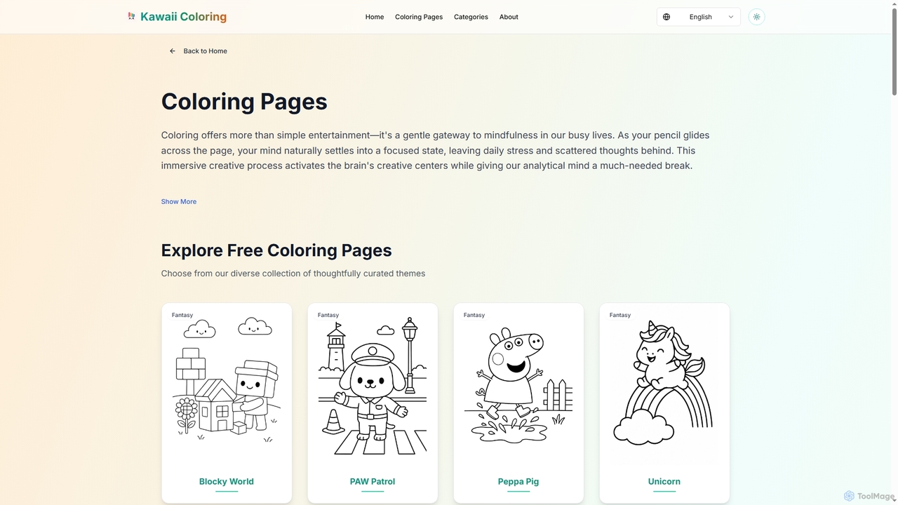 Coloring Pages Categories | KawaiiColoring for KawaiiColoring