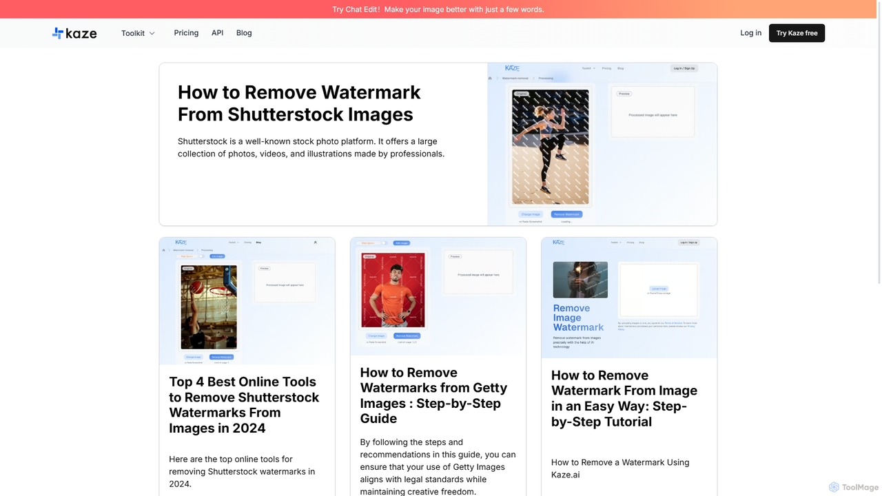 AI Image Editor: Watermark remover & Photo Restoration | kaze.ai for Kaze