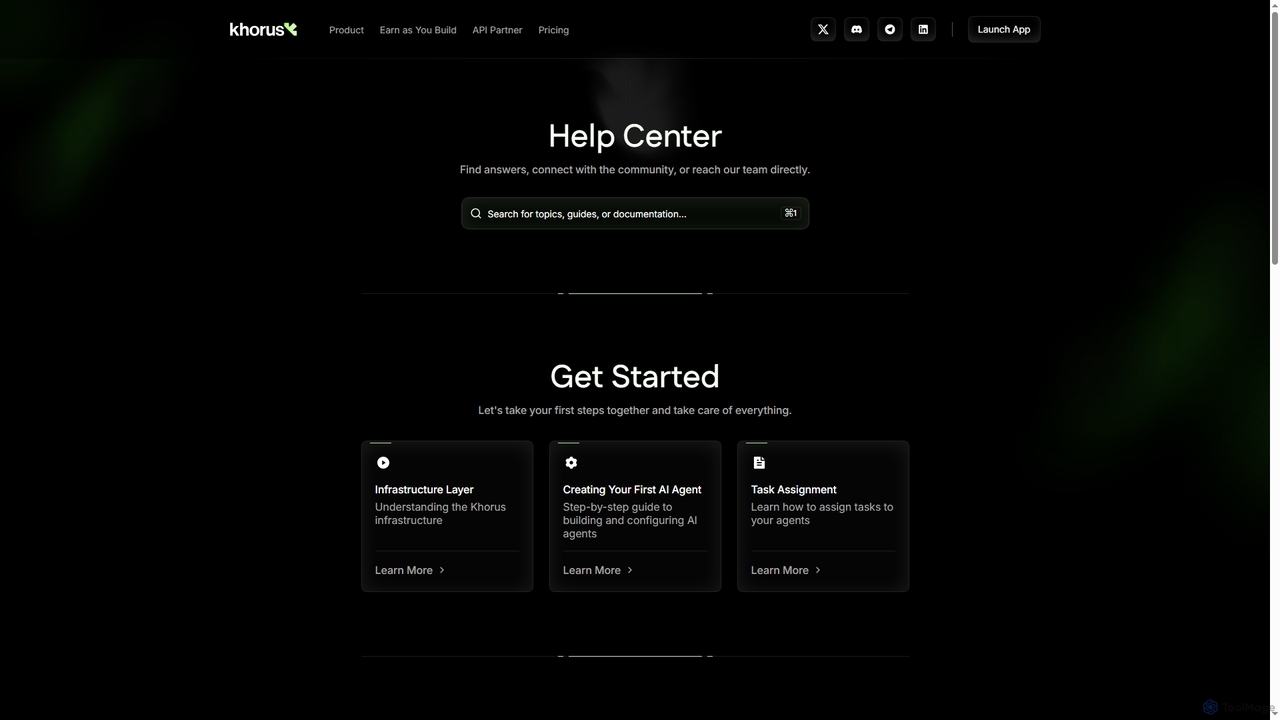 Help Center - The Universal Communication Layer for AI & Robotics for Khorus