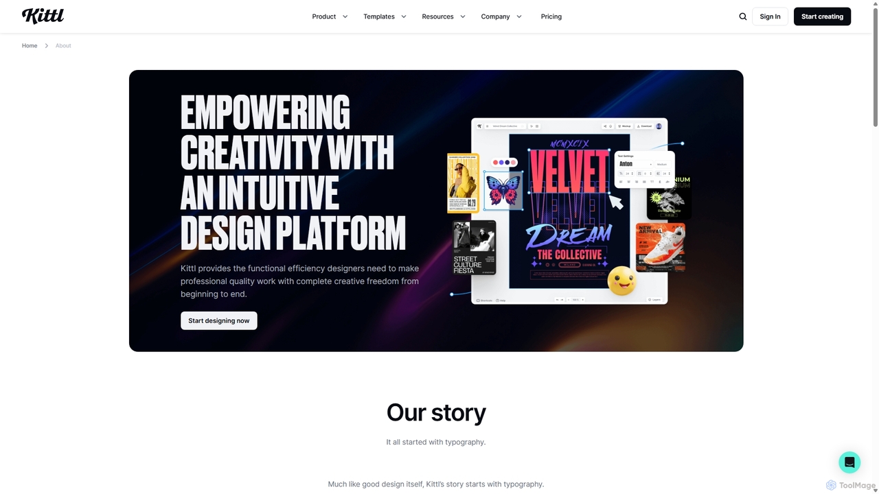 About Kittl | Enabling visionary design through seamless tools for Kittl