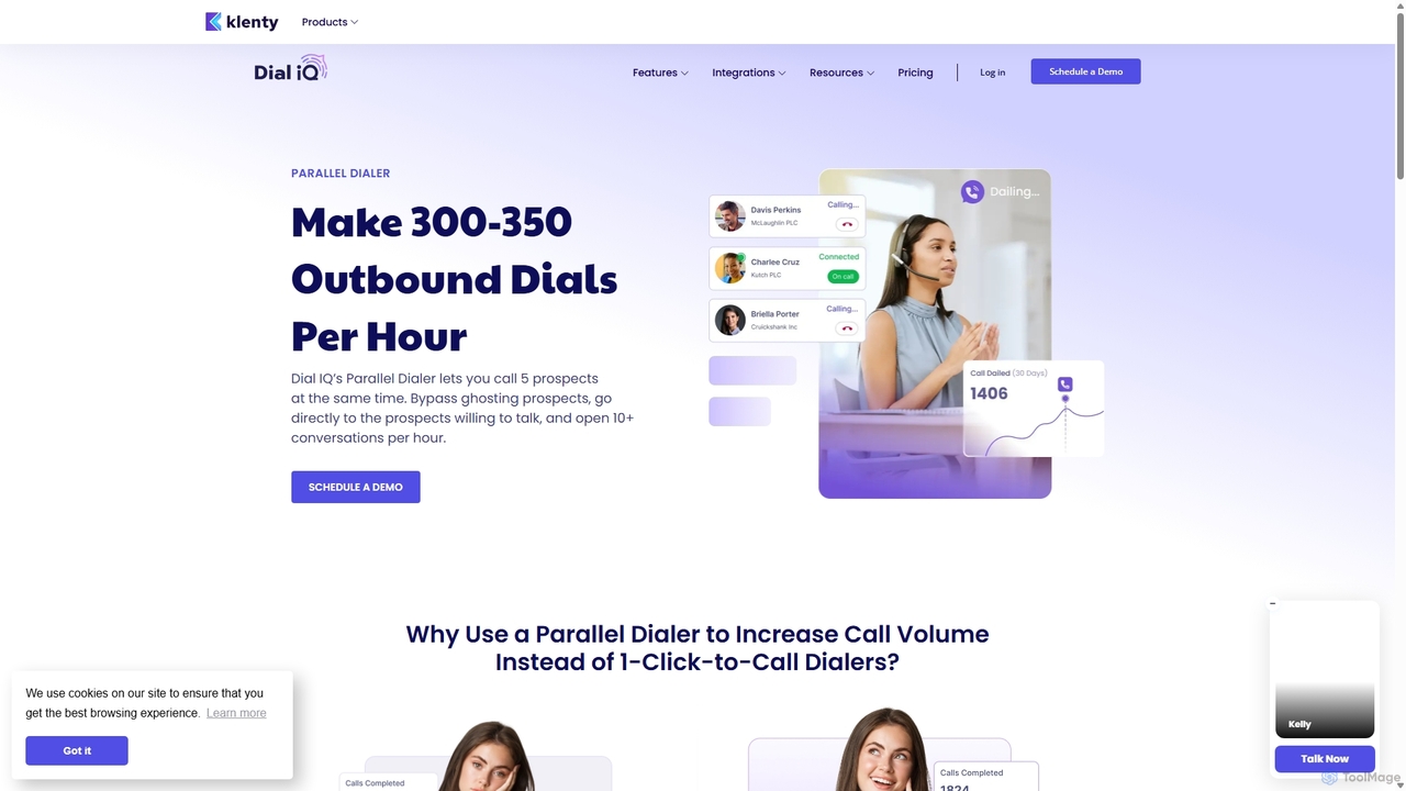 Parallel Dialer | Dial IQ for Klenty