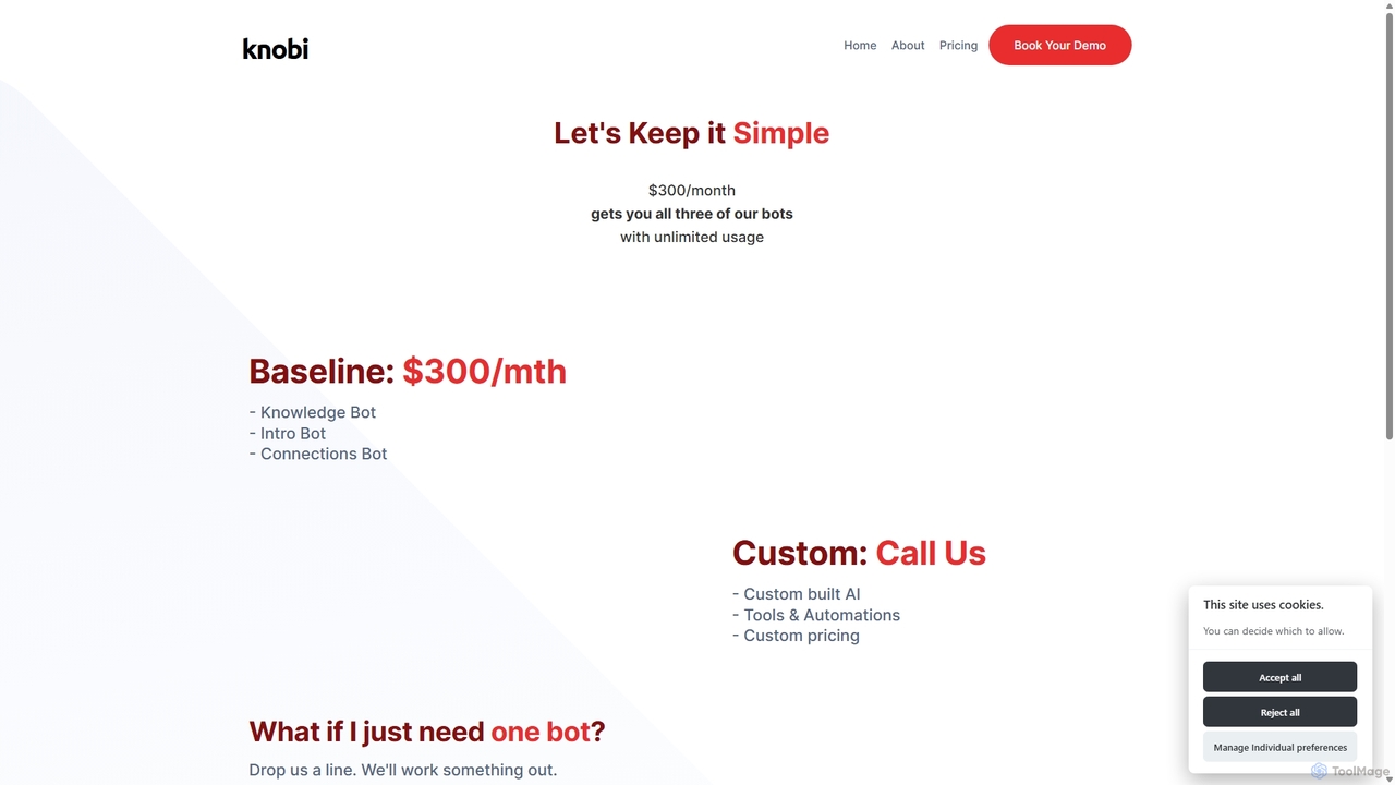 Pricing for Knobi