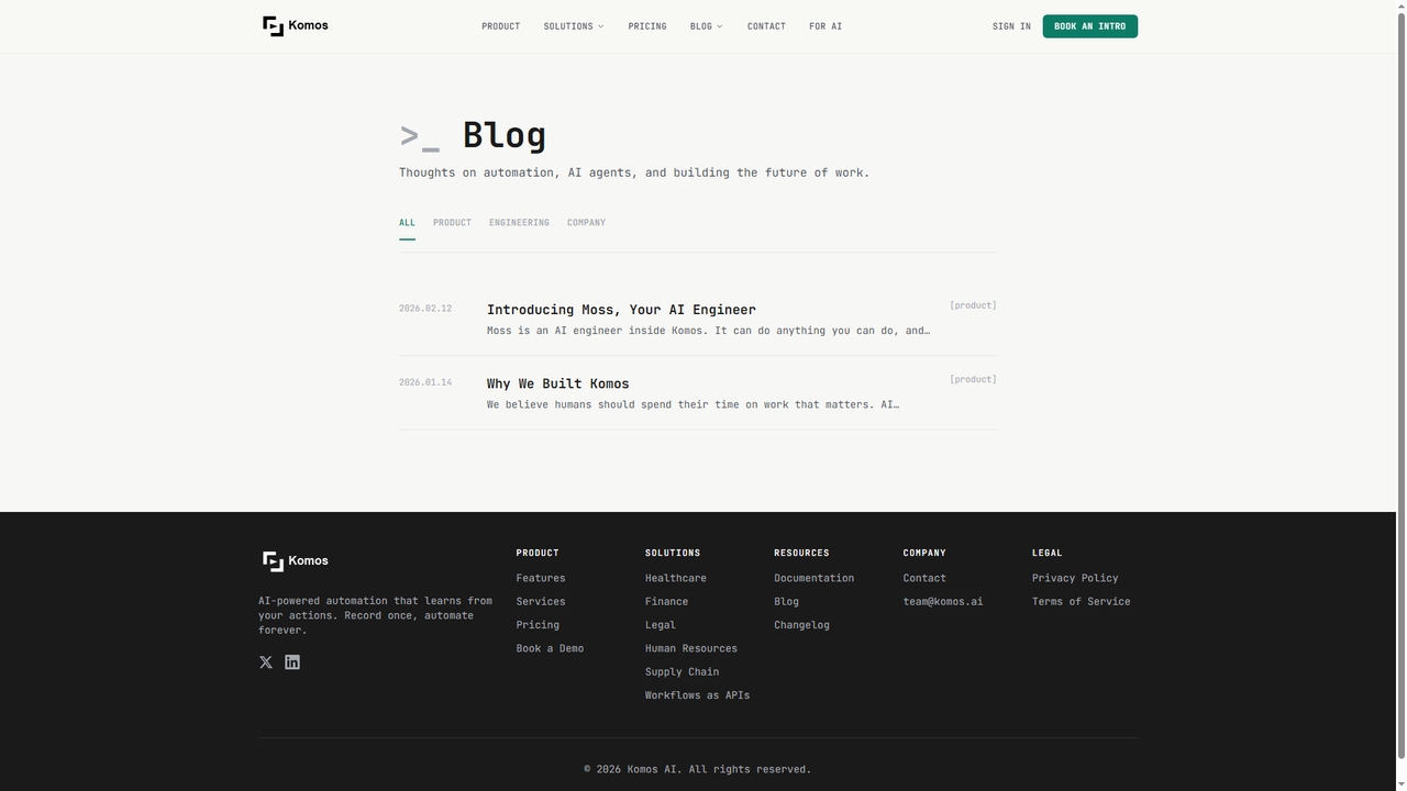Blog | Komos for Komos