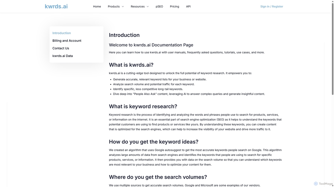 Help Center: Support & FAQ | kwrds.ai for Kwrds.ai