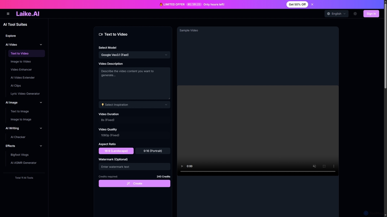 AI Video Generator: Create Stunning Video from Text | Laike.AI for Laike