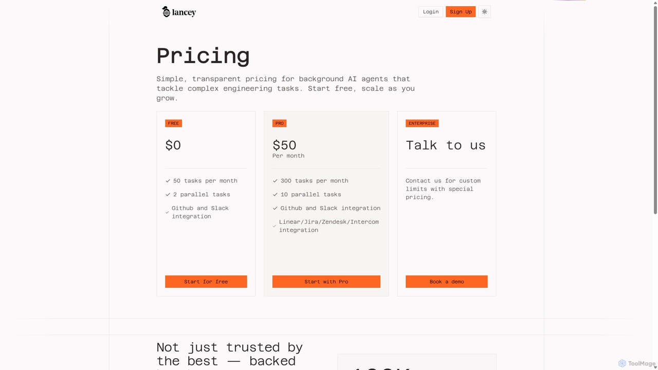 Pricing - Lancey | Lancey for Lancey