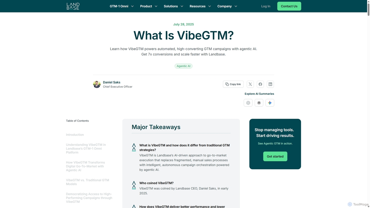 What Is VibeGTM? | Landbase for Landbase