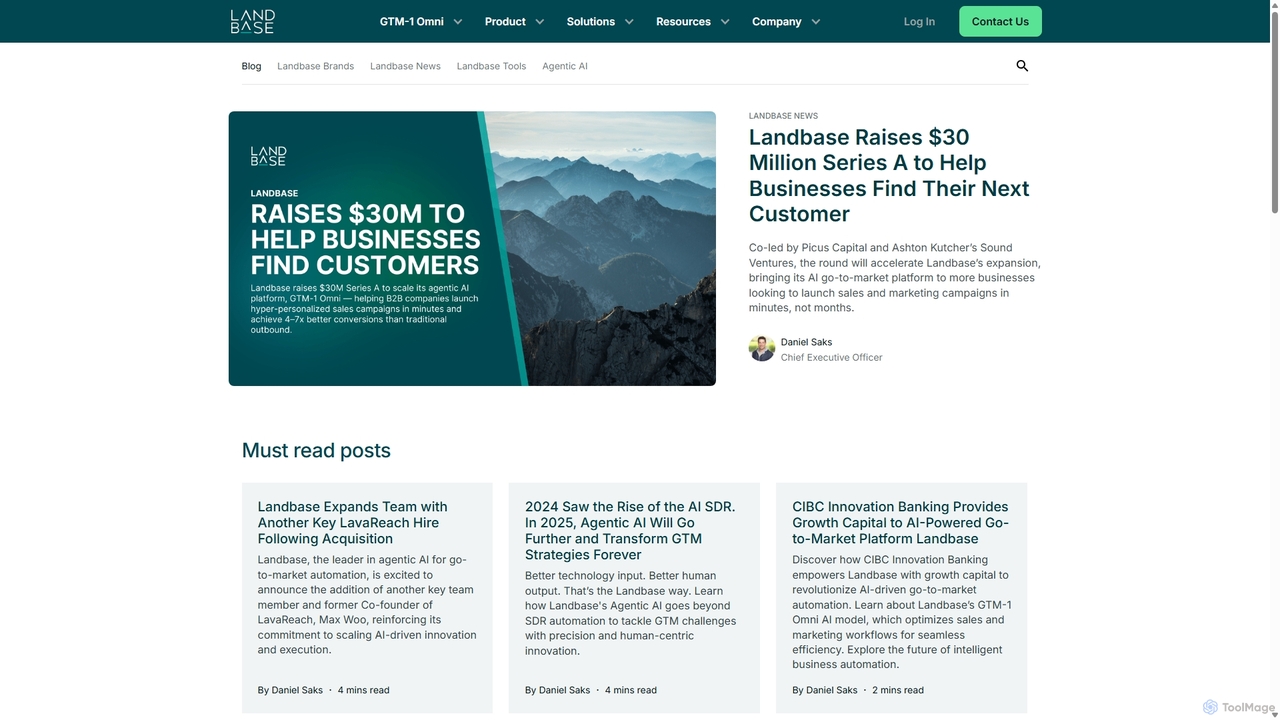 Go-to-Market Insights & AI Agent Technology for Landbase