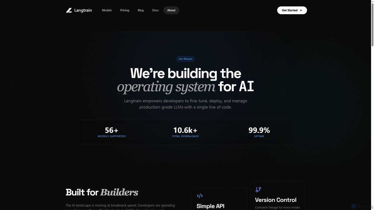 About Us | Langtrain - AI Fine-Tuning Platform for Langtrain