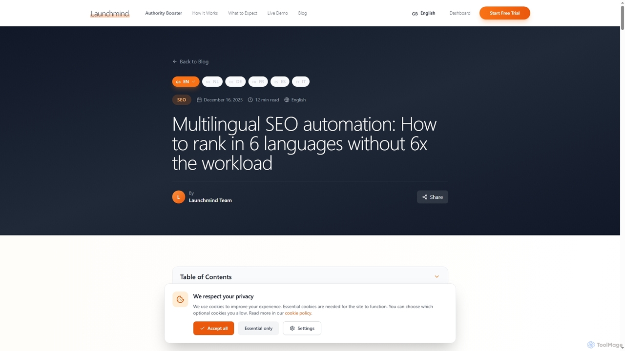 Multilingual SEO automation: How to rank in 6 languages without 6x the workload | Launchmind Blog for Launchmind