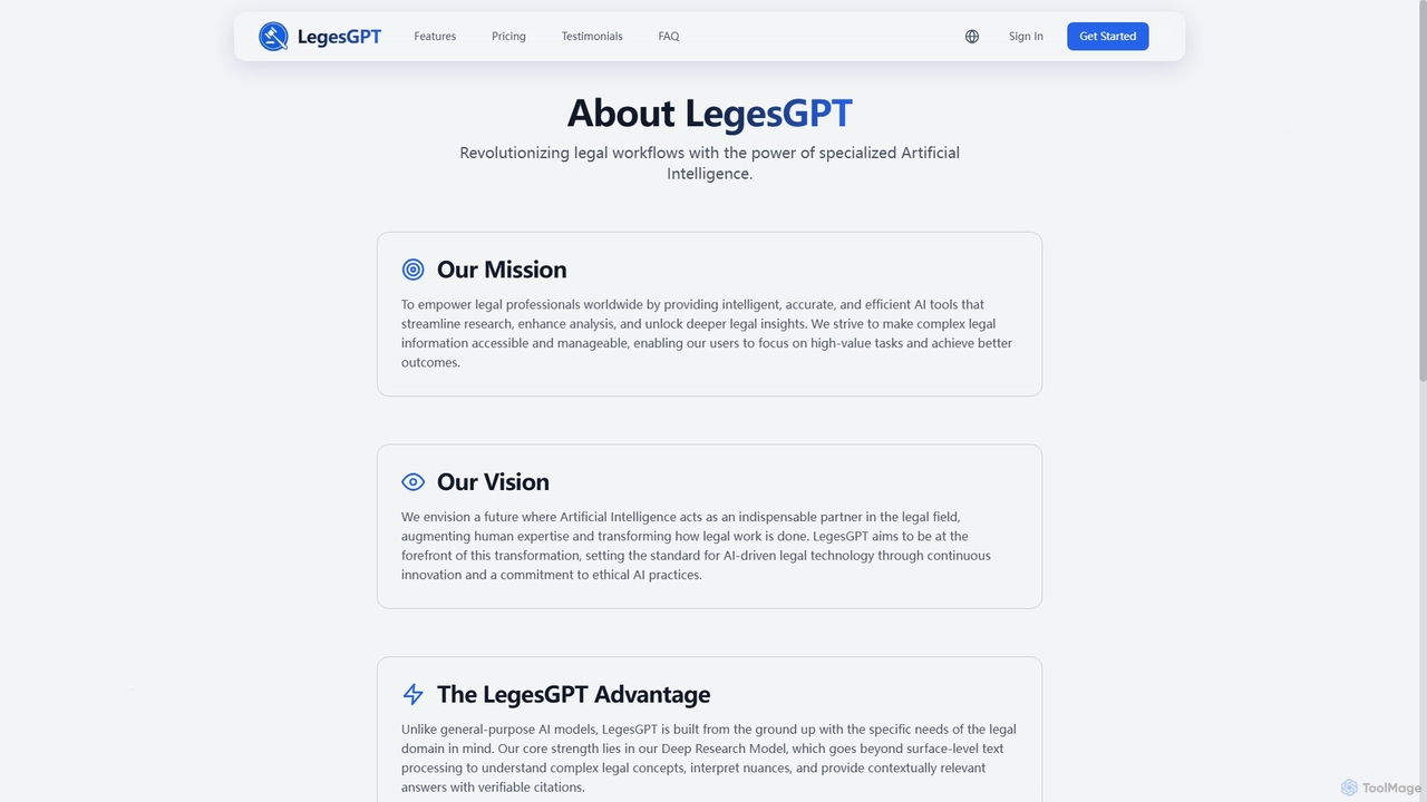 About Us - LegesGPT for LegesGPT
