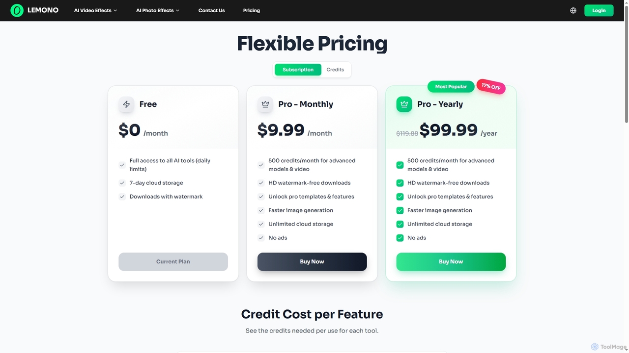 Flexible Pricing | Lemono AI for Lemono