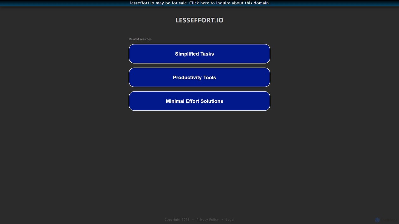 lesseffort.io