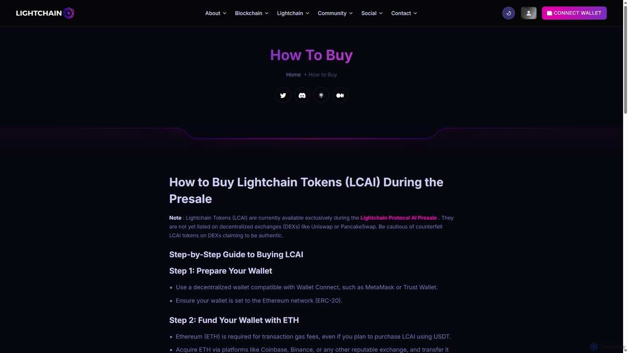 How to Buy Lightchain LCAI Presale | Lightchain AI for Lightchain