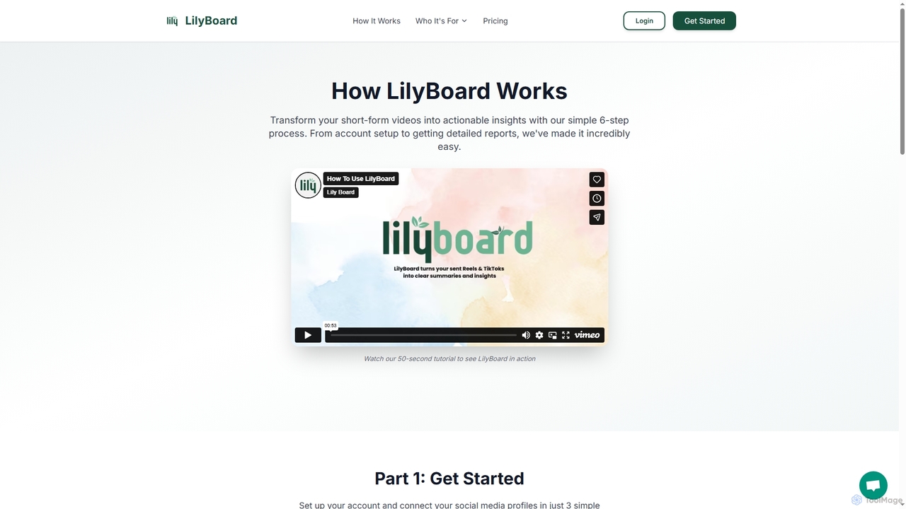 LilyBoard - AI Summaries & Reports for Reels, TikToks for LilyBoard