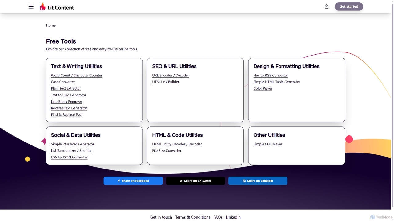 Free Tools - LitContent for LitContent