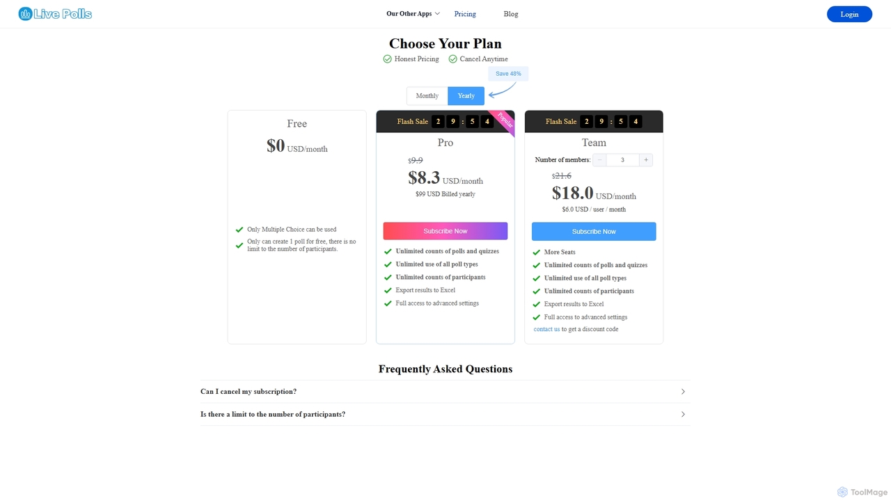 Pricing | Live Polls Maker for Slides™ for Live Polls Maker for Slides™