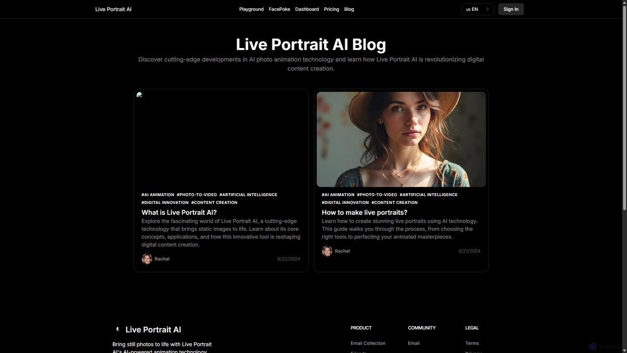 Live Portrait AI Blog for Live Portrait AI
