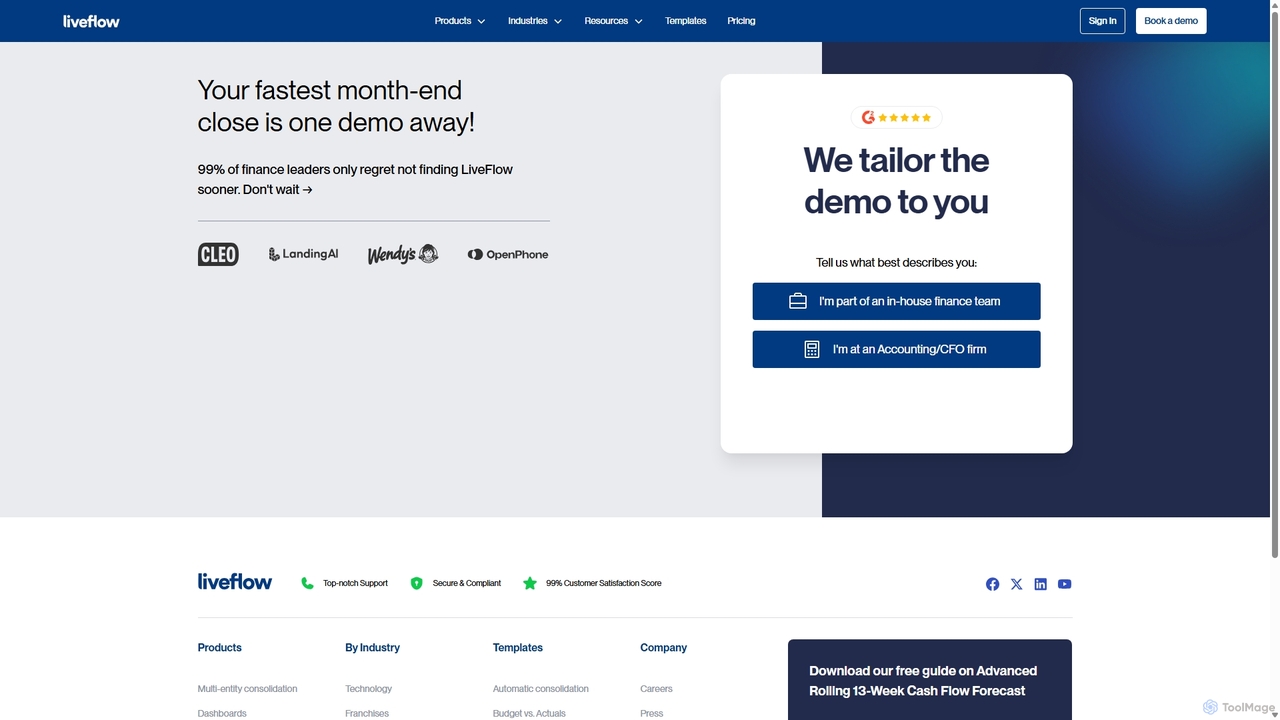 LiveFlow | Book Demo for LiveFlow