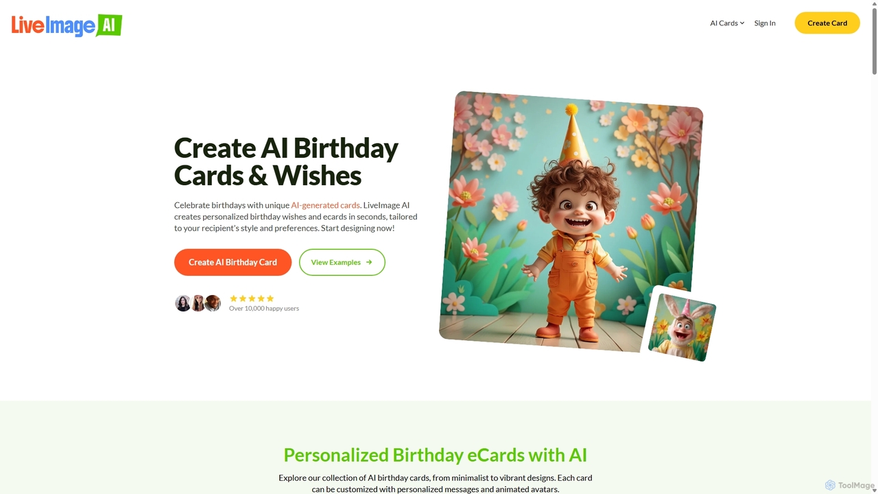 AI Birthday Cards & Wishes | LiveImage AI for LiveImage