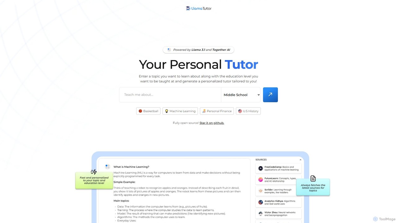 Llama Tutor