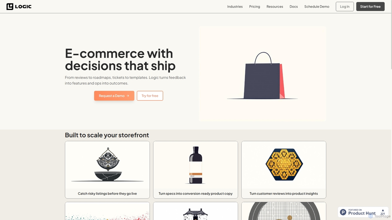 E‑Commerce Industry | Logic - AI Workflows for E‑Commerce for Logic