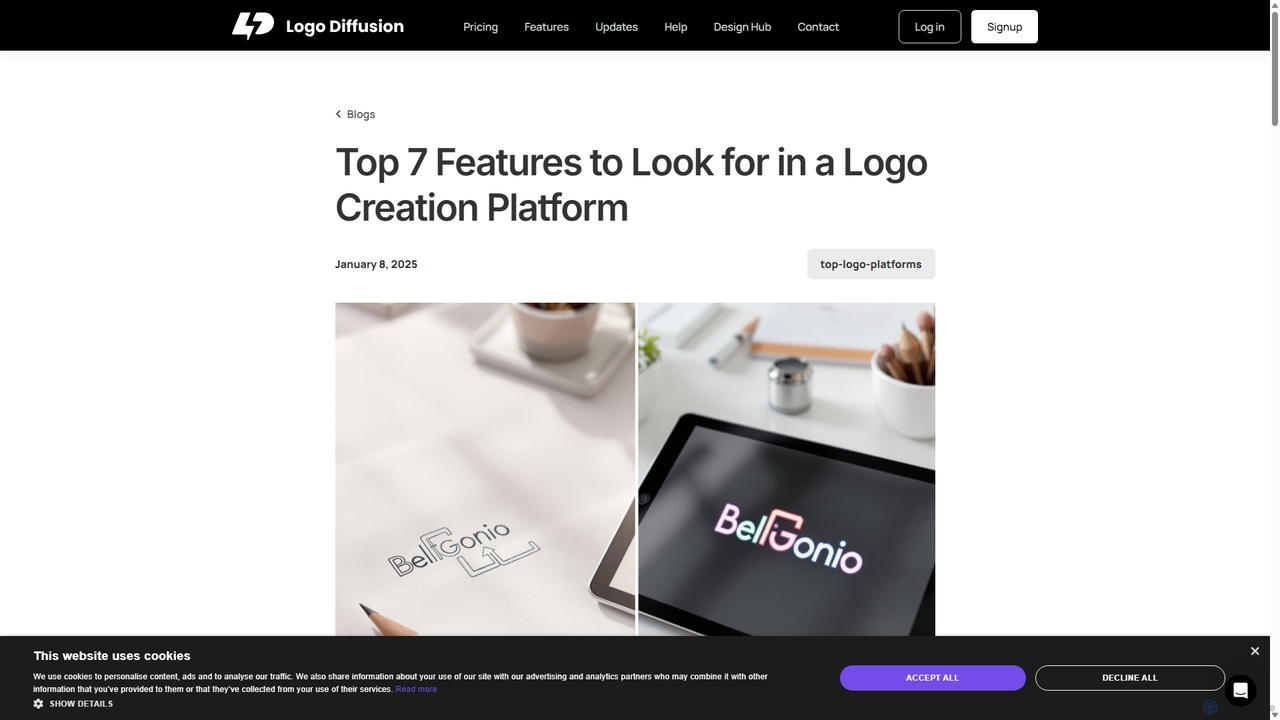 Top 7 Features of the Best Logo Creation Platform for Logo Diffusion