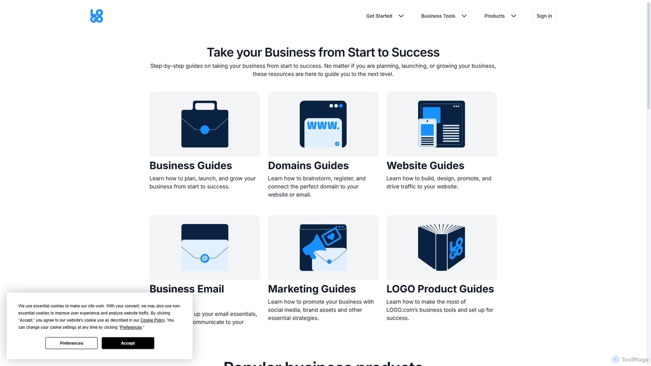 Take your Business from Start to Success for LOGO.com