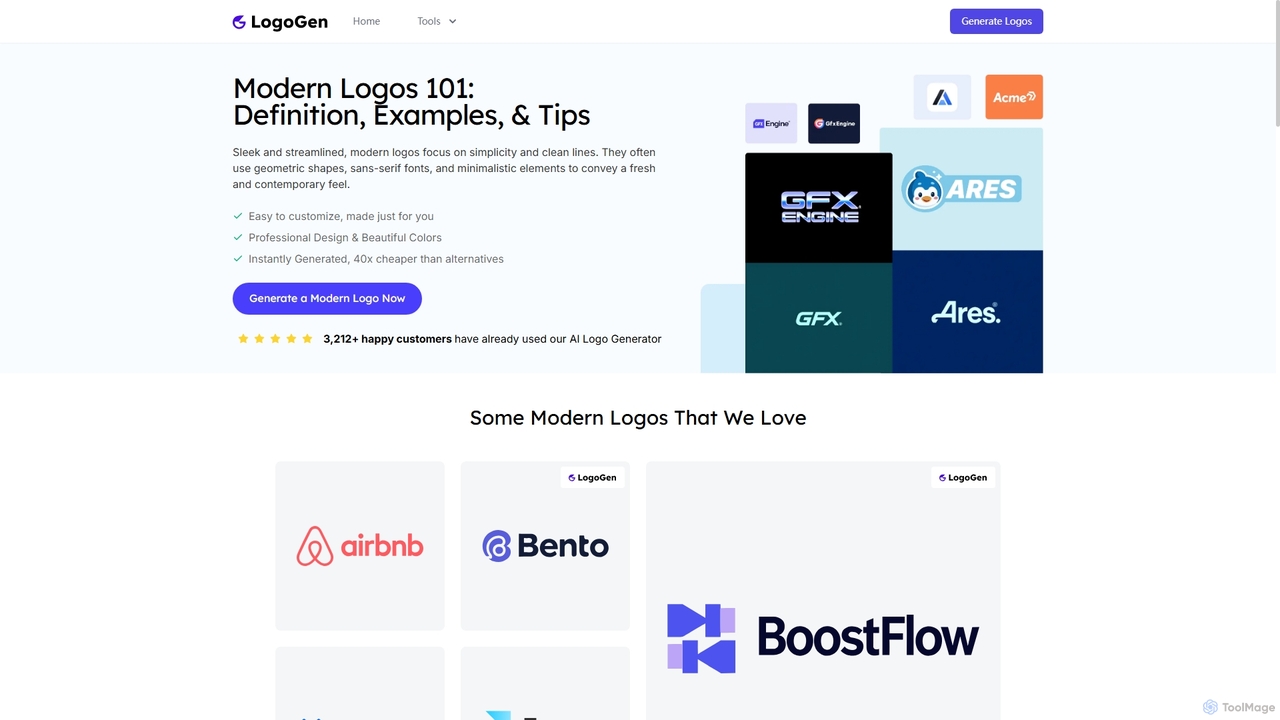 Make Your Own Modern Logo with AI for LogoGen