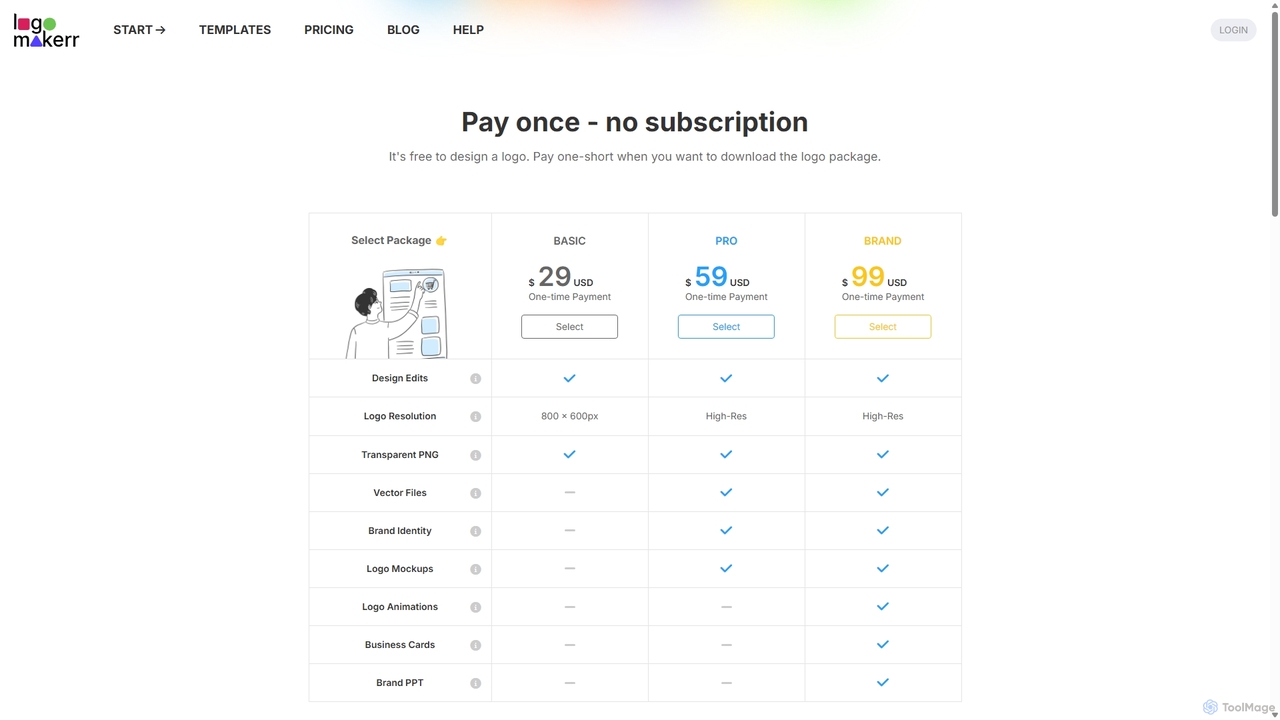 Logo Design Pricing | Plans and Packages - Logomakerr.ai for Logomakerr.ai