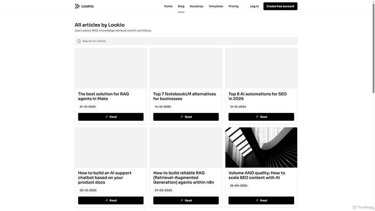 Knowledge retrieval automations blog by Lookio for Lookio